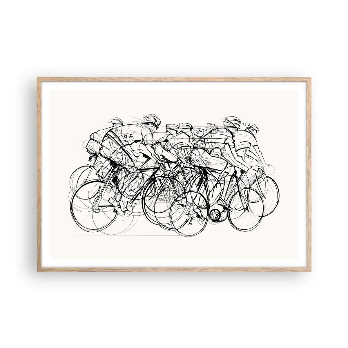 Plakat w ramie jasny dąb - Wespół w zespół - 100x70 cm