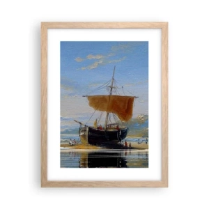 Plakat w ramie jasny dąb - Woda, ziemia, powietrze - 30x40 cm