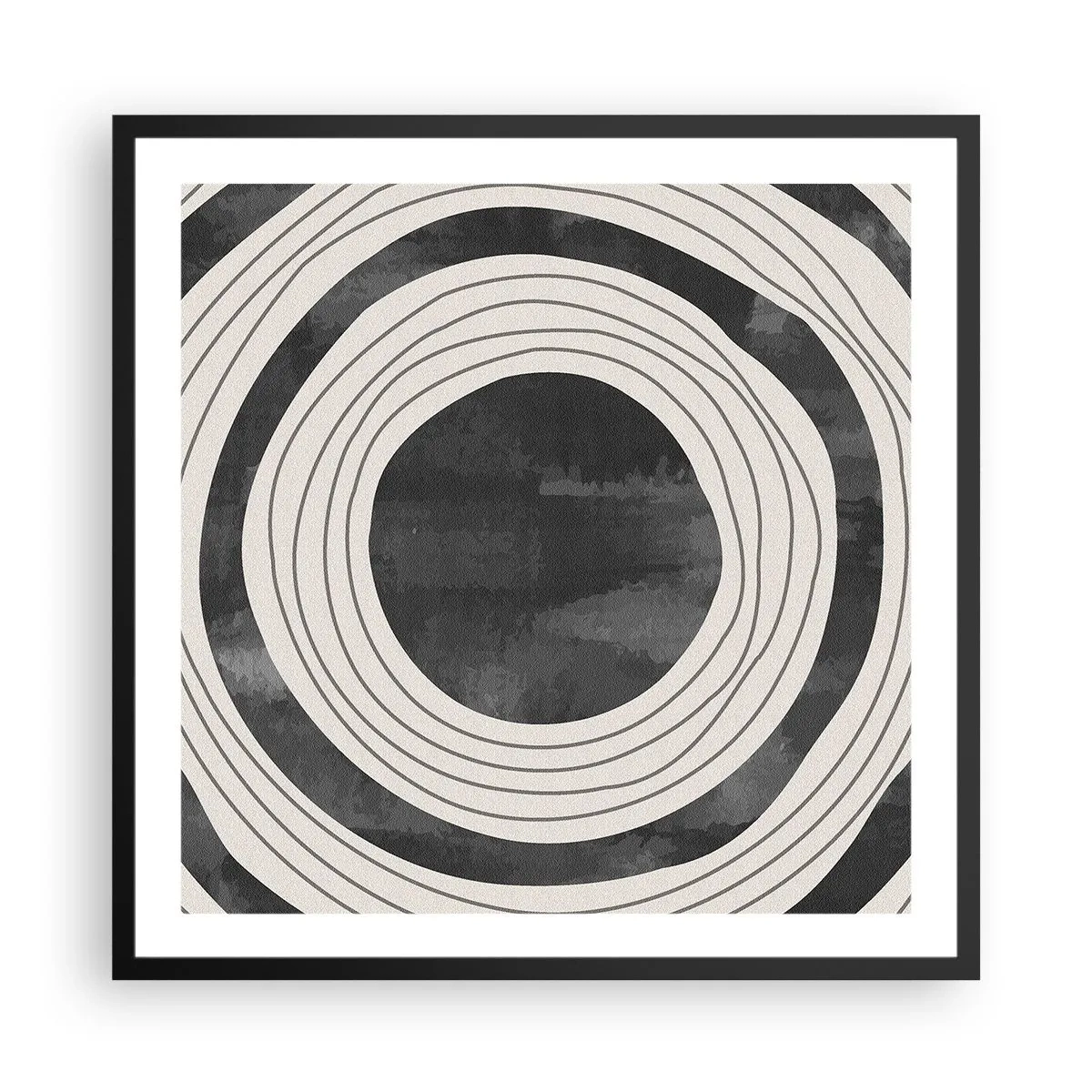 Plakat w czarnej ramie - W samo sedno - 60x60 cm
