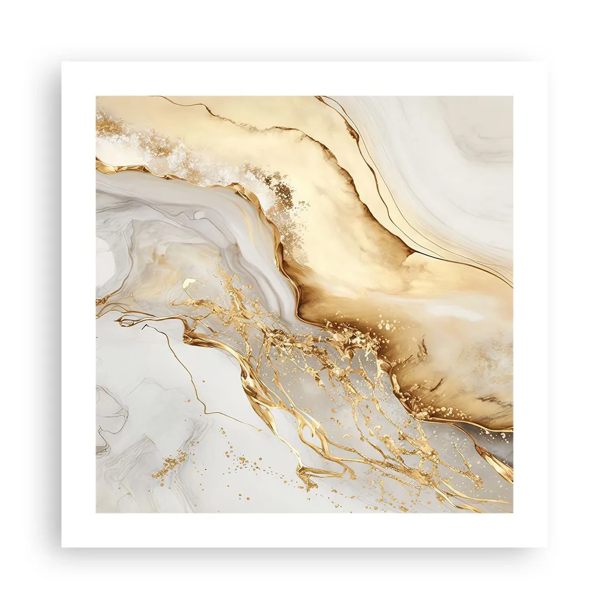 Plakat - Abstrakcja: piękno i dobro - 50x50 cm