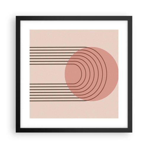 Plakat w czarnej ramie - Nieodparte przyciąganie - 40x40 cm