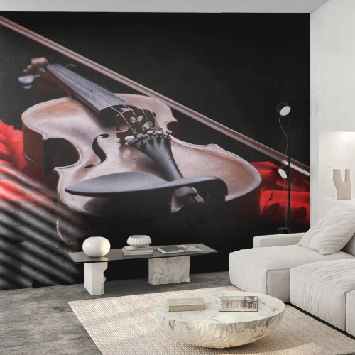 Fototapeta Samoprzylepna Deluxe Sticker - Muzyka uczuć - Muzyka, Skrzypce, Instrument Muzyczny - 100x70 cm