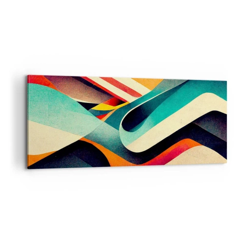 Obraz na płótnie - Kompozycja intensywna - 100x40 cm