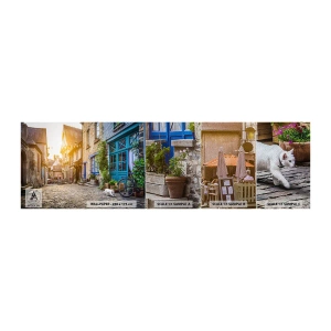 Fototapeta Próbka Premium Sand - Biały duch miasteczka - Miasto, Francja, Architektura - 100x30 cm