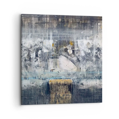 Obraz na płótnie - Jak po lodzie, jak po grudzie - 70x70 cm