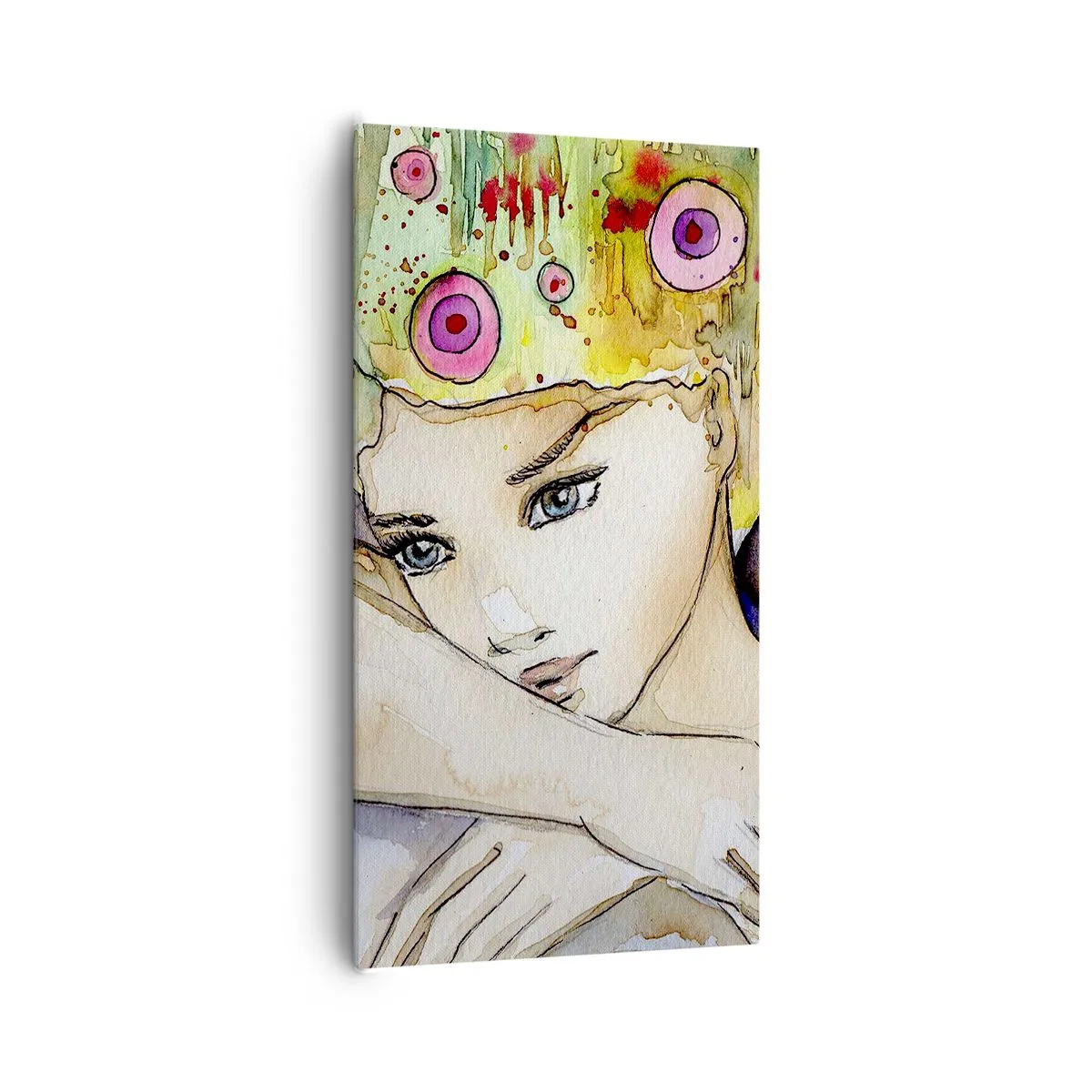 Obraz na płótnie - Motyla księżniczka - 65x120 cm