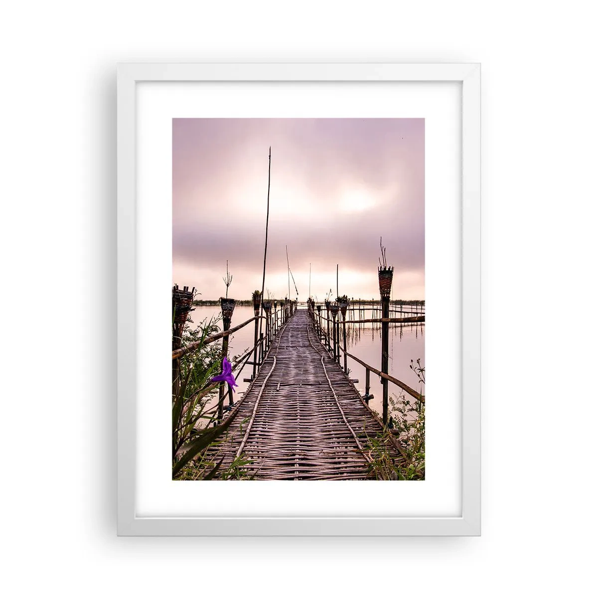 Plakat w białej ramie - Spokój i cisza Azji - 30x40 cm