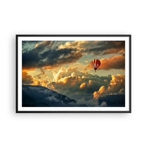 Plakat w czarnej ramie - Lecę, bo chcę - 91x61 cm