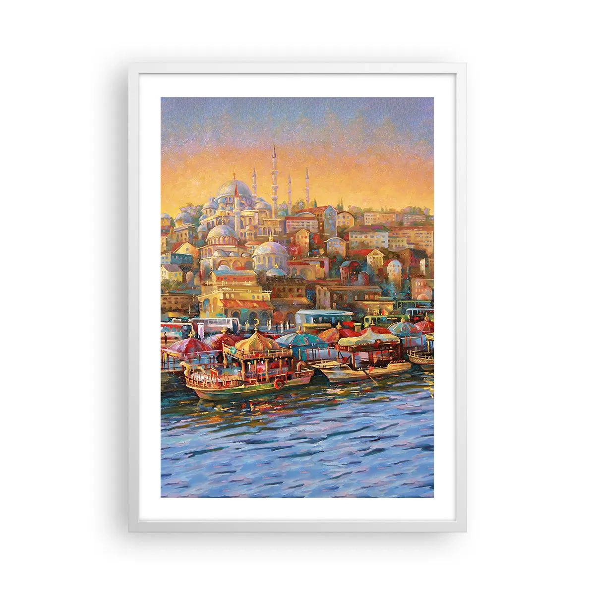 Plakat w białej ramie - Stambulska opowieść - 50x70 cm