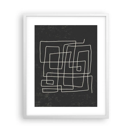 Plakat w białej ramie - Nie taki prosty - 40x50 cm