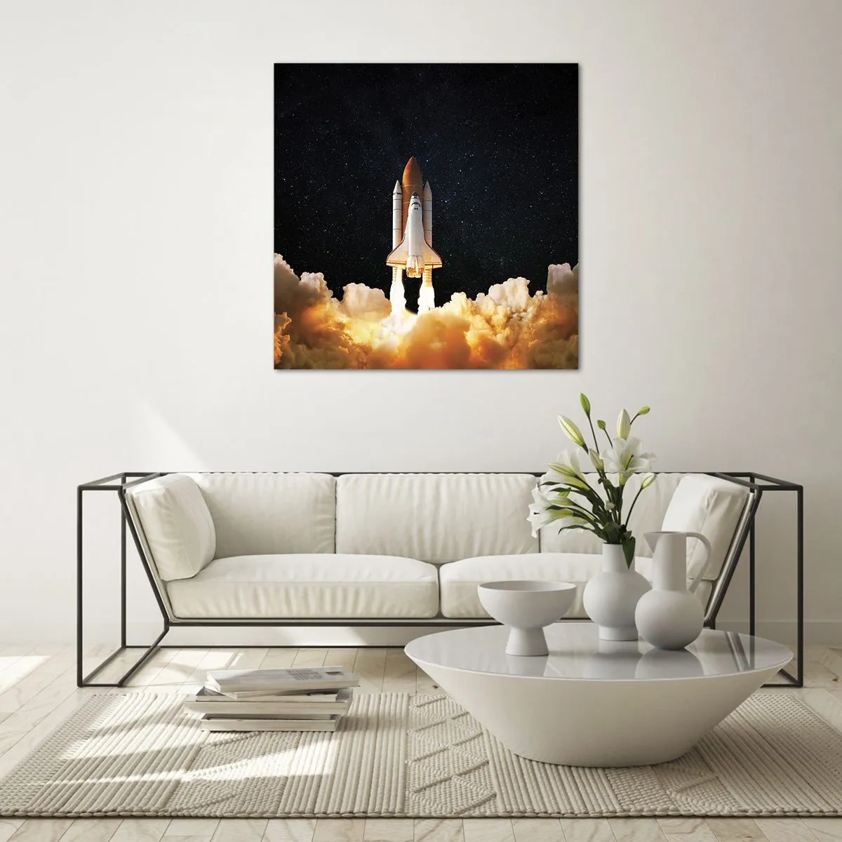 Obraz na szkle - Ad astra! - 50x50 cm