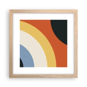 Plakat w ramie jasny dąb - Ku sobie - 30x30 cm