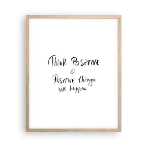 Plakat w ramie jasny dąb - Jak żyć? - 40x50 cm