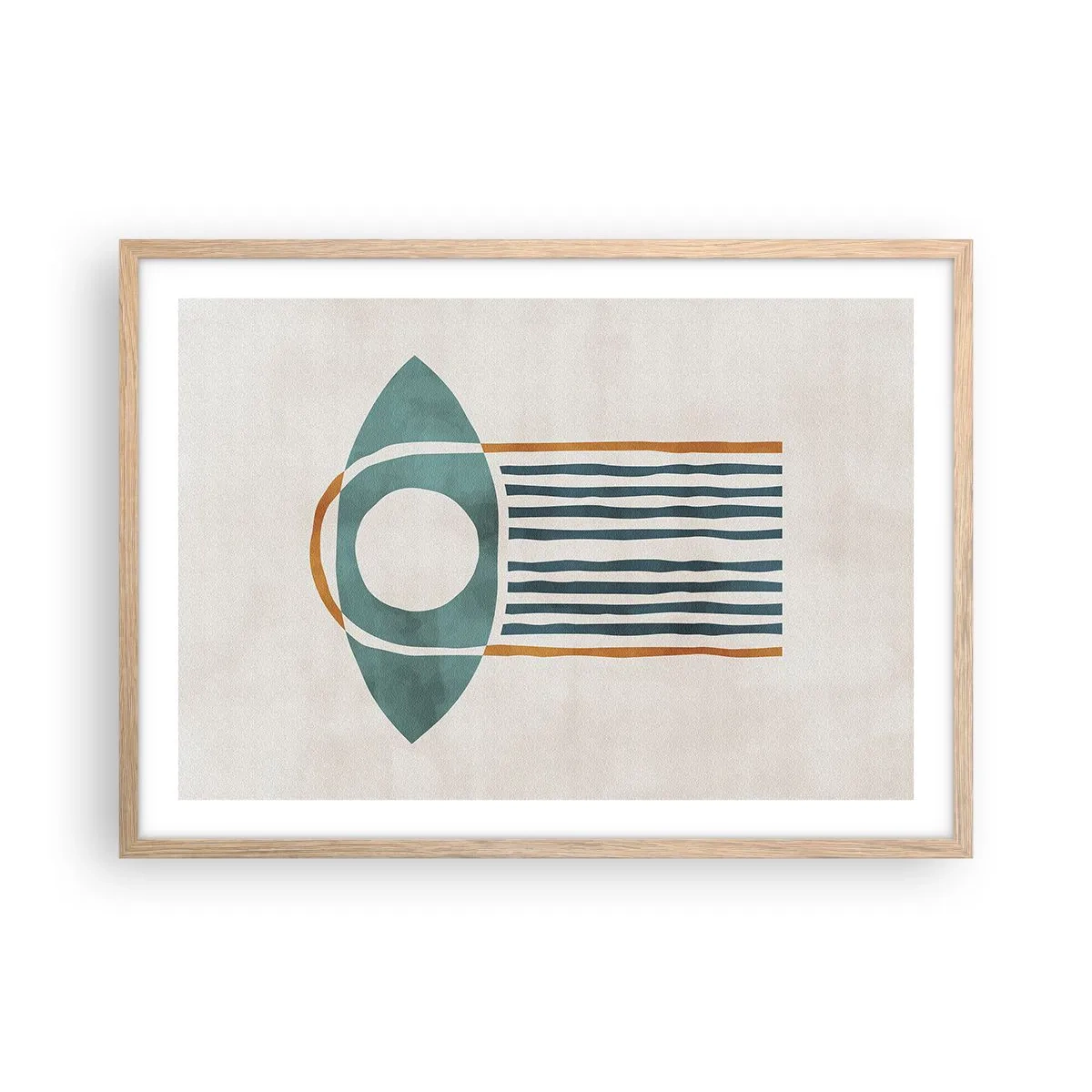 Plakat w ramie jasny dąb - Znaki i rytuały - 70x50 cm