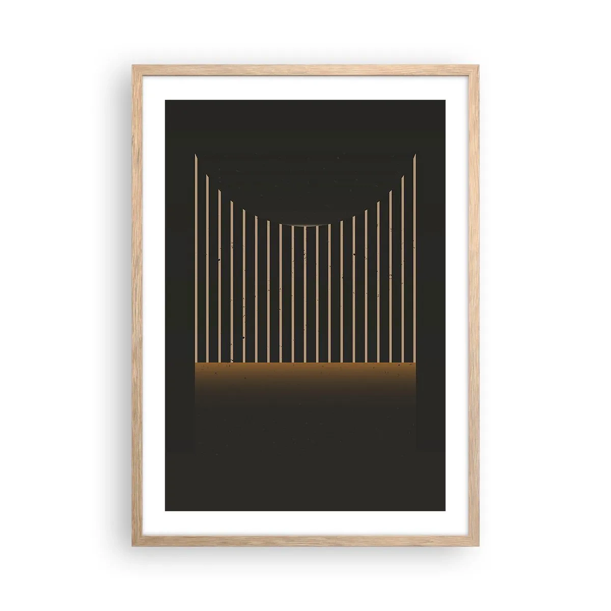 Plakat w ramie jasny dąb - Zbadać ciemność - 50x70 cm