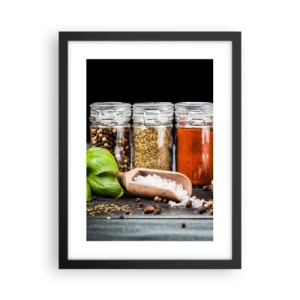 Plakat w czarnej ramie - Żeby życie miało smak - 30x40 cm