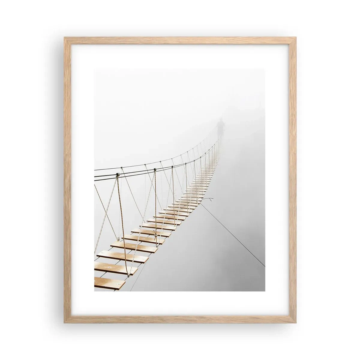 Plakat w ramie jasny dąb - Dokąd cię zaprowadzi? - 40x50 cm