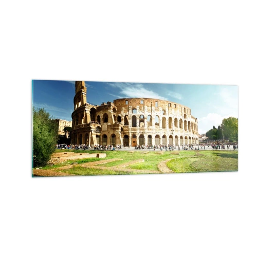 Obraz na szkle - Jeszcze słychać szczęk broni - 100x40 cm