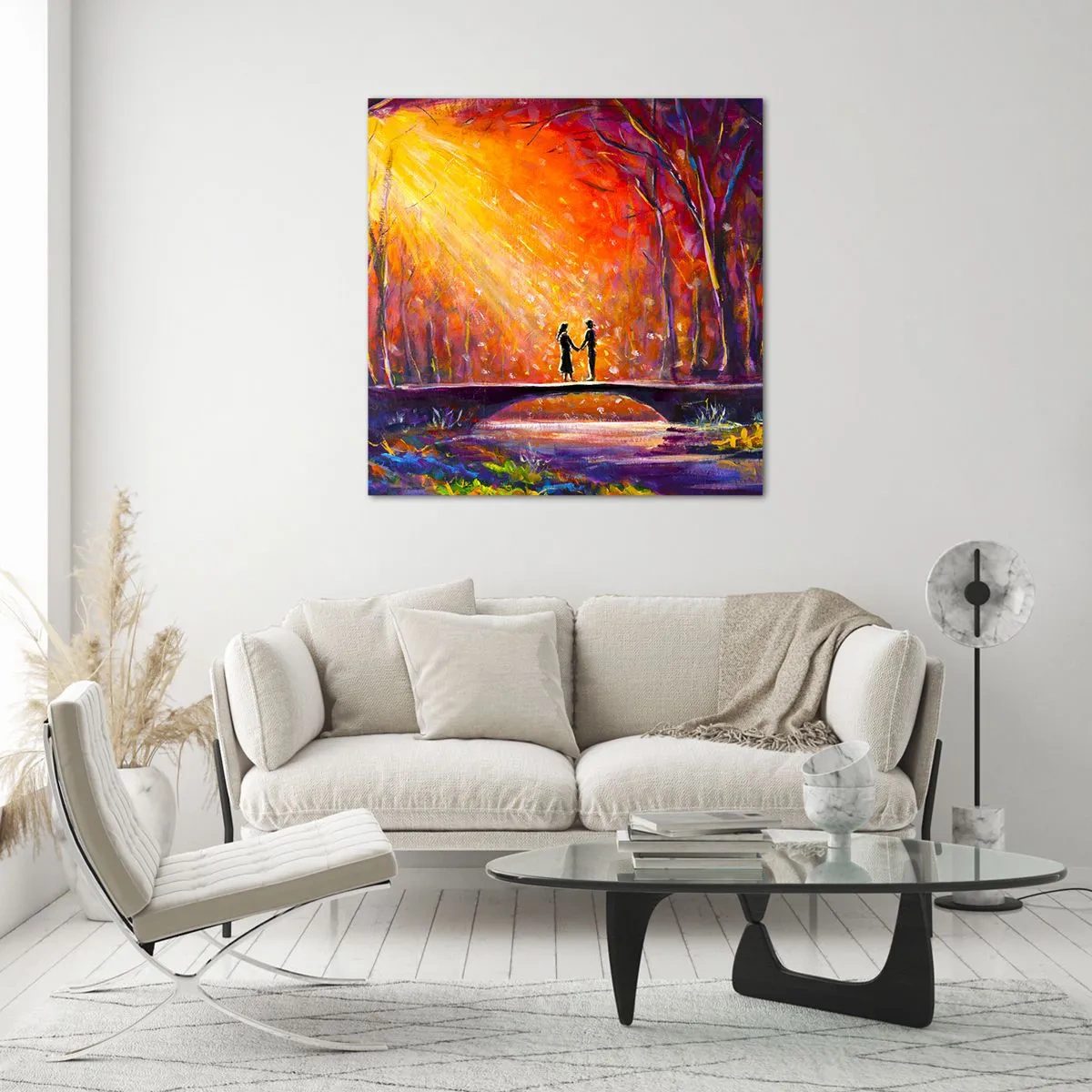 Obraz na szkle - Niebo ich też kocha - 60x60 cm