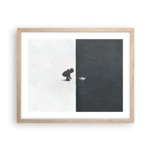 Plakat w ramie jasny dąb - Wielka wyprawa - 50x40 cm