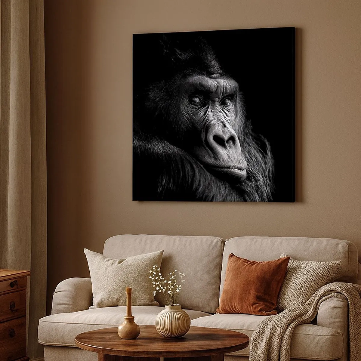 Obraz na płótnie - I co się patrzysz? - 30x30 cm