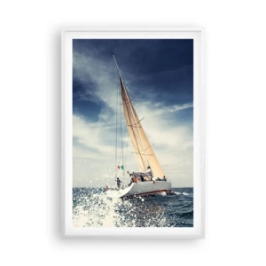 Plakat w białej ramie - Nas nie dogonią! - 61x91 cm