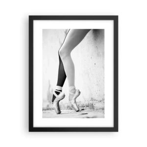 Plakat w czarnej ramie - Balerina, voila! - 30x40 cm