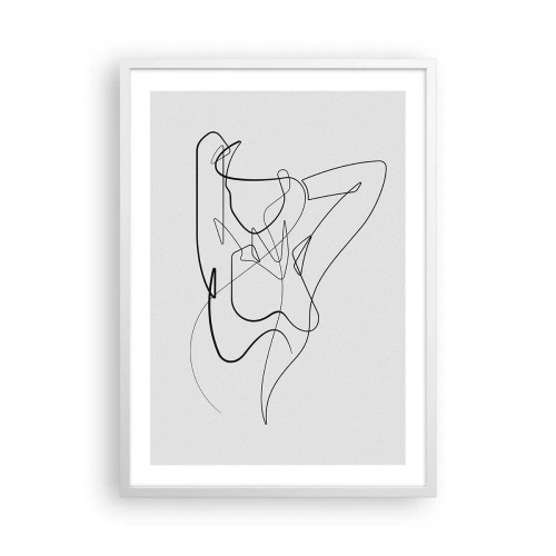 Plakat w białej ramie - Naprawdę, jaka jesteś... - 50x70 cm