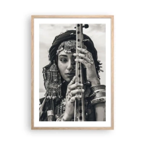 Plakat w ramie jasny dąb - Sama muzyka orientu - 50x70 cm