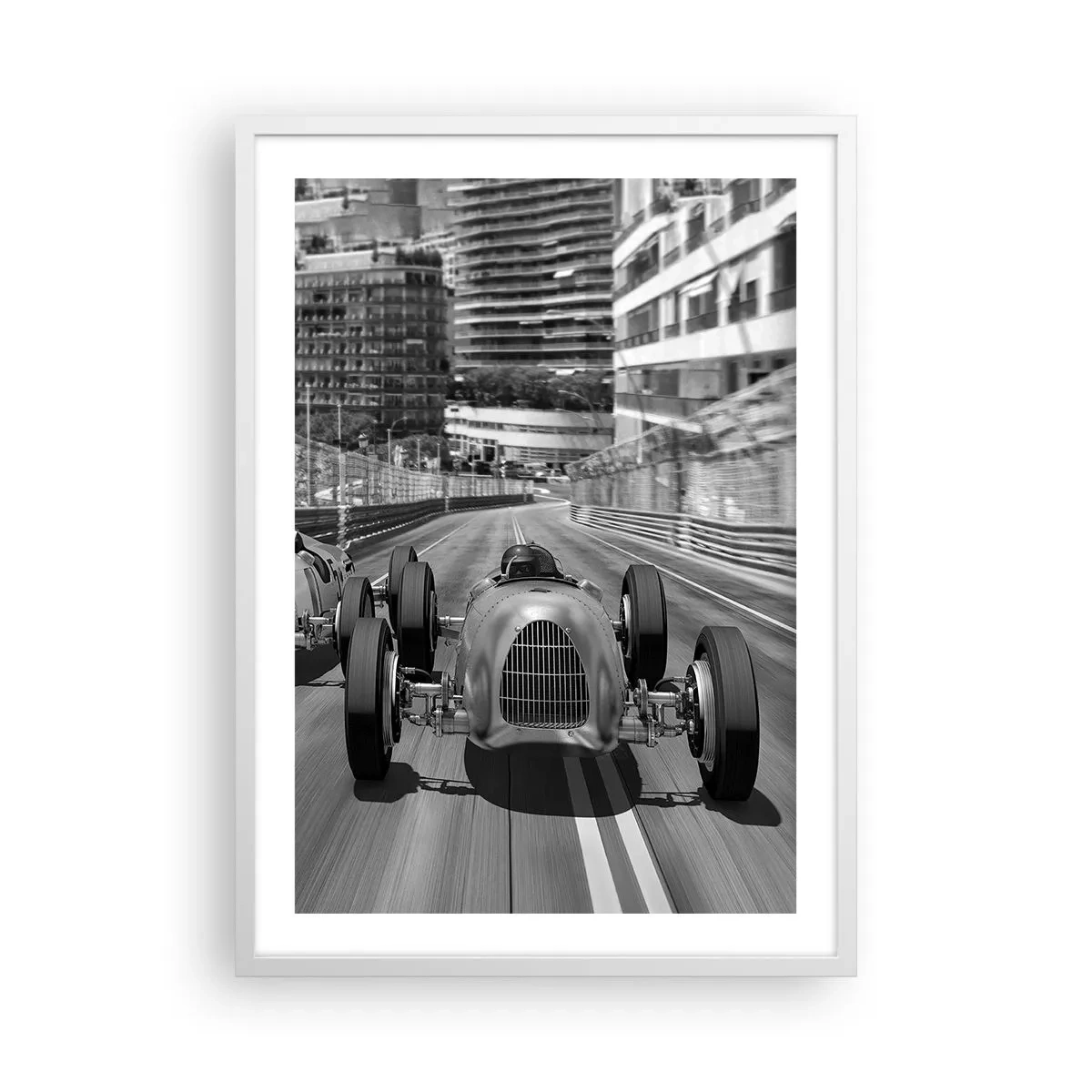 Plakat w białej ramie - Dawno temu w Monte Carlo - 50x70 cm