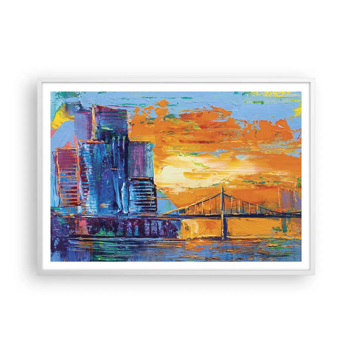 Plakat w białej ramie - Kultura i natura - 100x70 cm