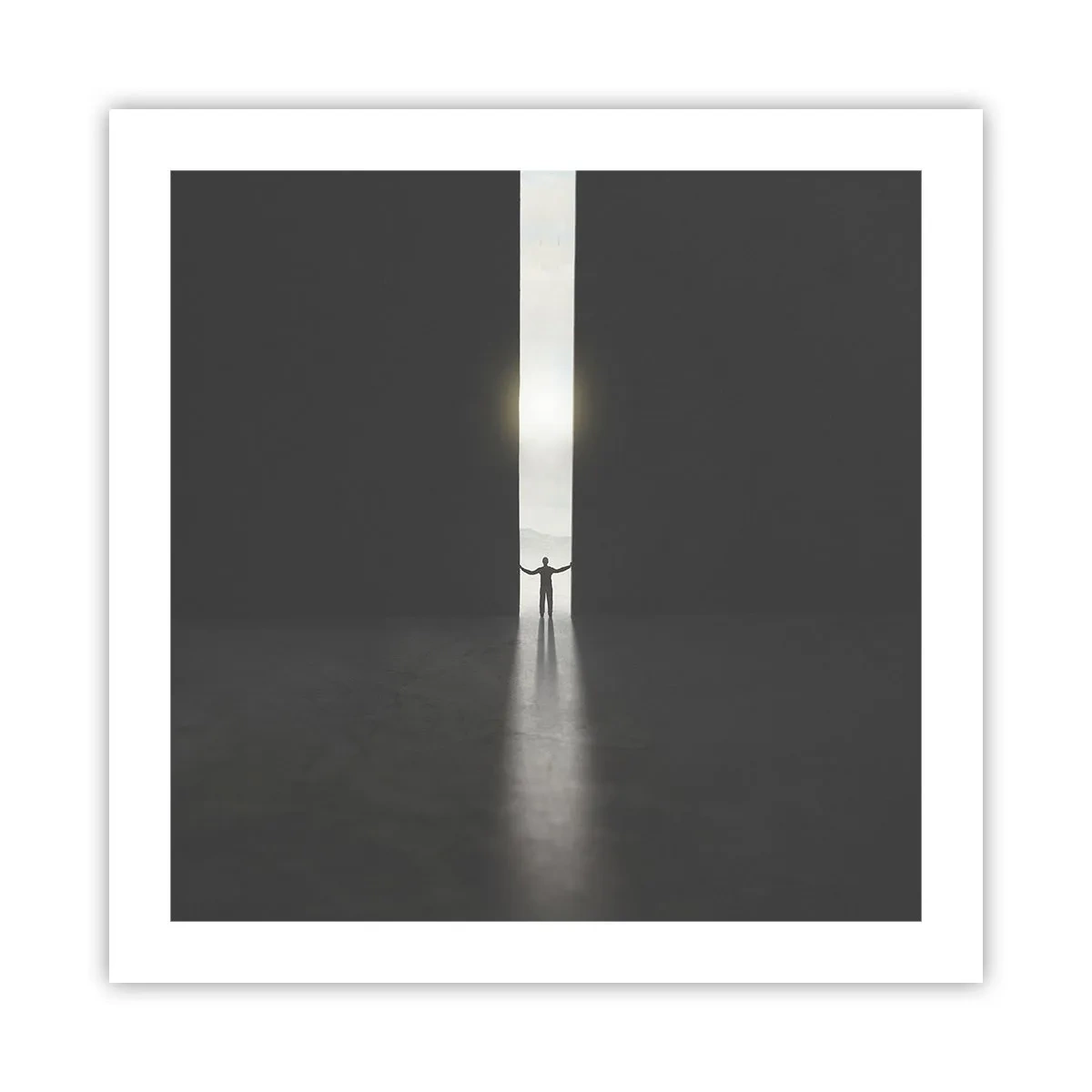 Plakat - Krok do jasnej przyszłości - 50x50 cm