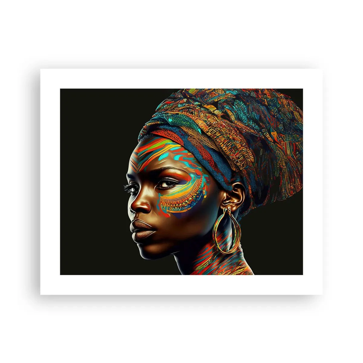 Plakat - Afrykańska królowa - 50x40 cm