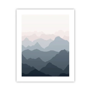 Plakat - Fale gór - 40x50 cm