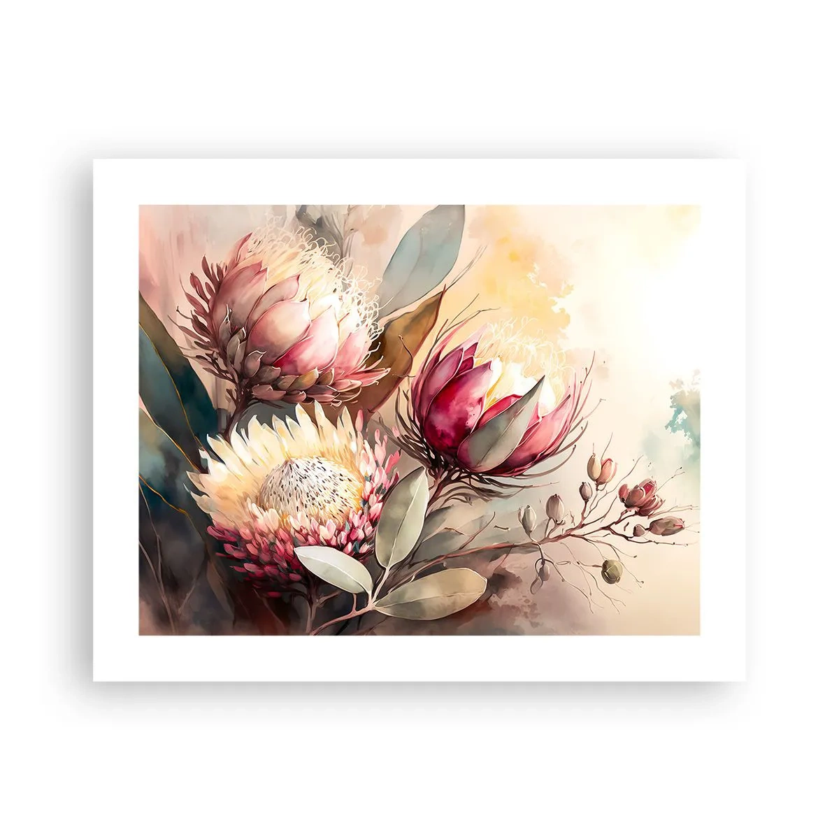 Plakat - Z profilu i en face - 50x40 cm