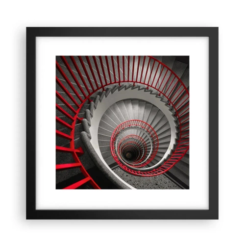 Plakat w czarnej ramie - Zabawy architektury - 30x30 cm