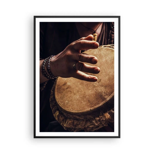 Plakat w czarnej ramie - W rytmie serca - 70x100 cm