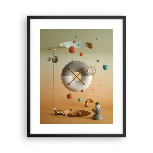 Plakat w czarnej ramie - Wszystko się zdarzyć może - 40x50 cm
