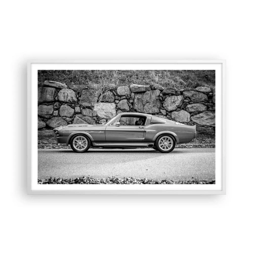 Plakat w białej ramie - Legenda lat 60. - 91x61 cm