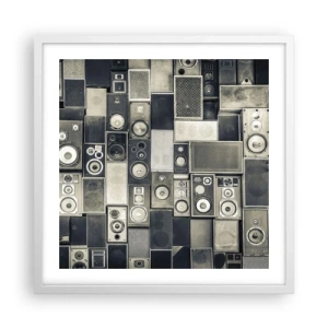 Plakat w białej ramie - I wszystko gra - 50x50 cm
