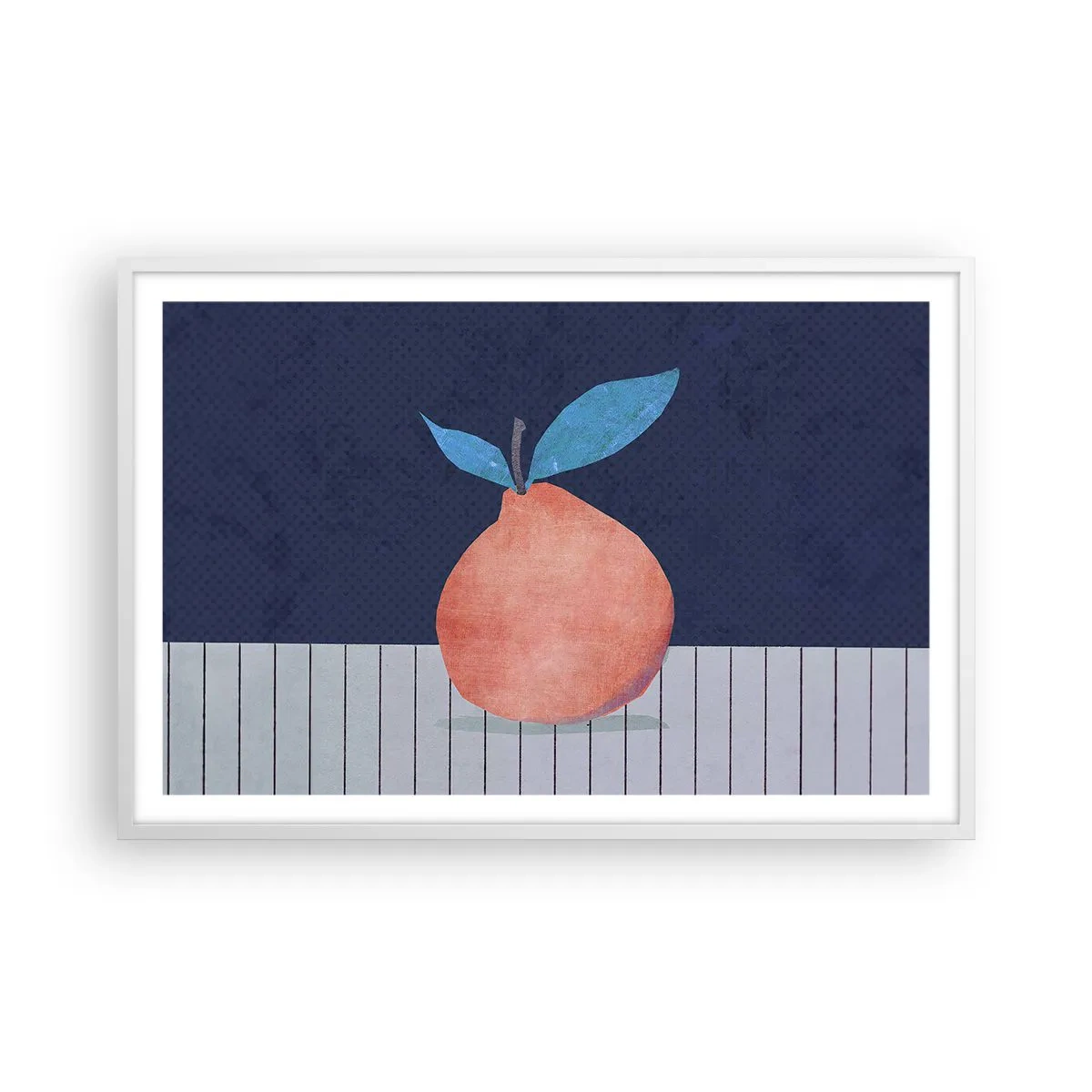 Plakat w białej ramie - Wypukłość i płaszczyzna - 91x61 cm
