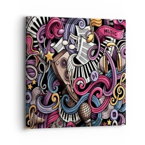 Obraz na płótnie - Skomplikowana melodia - 40x40 cm