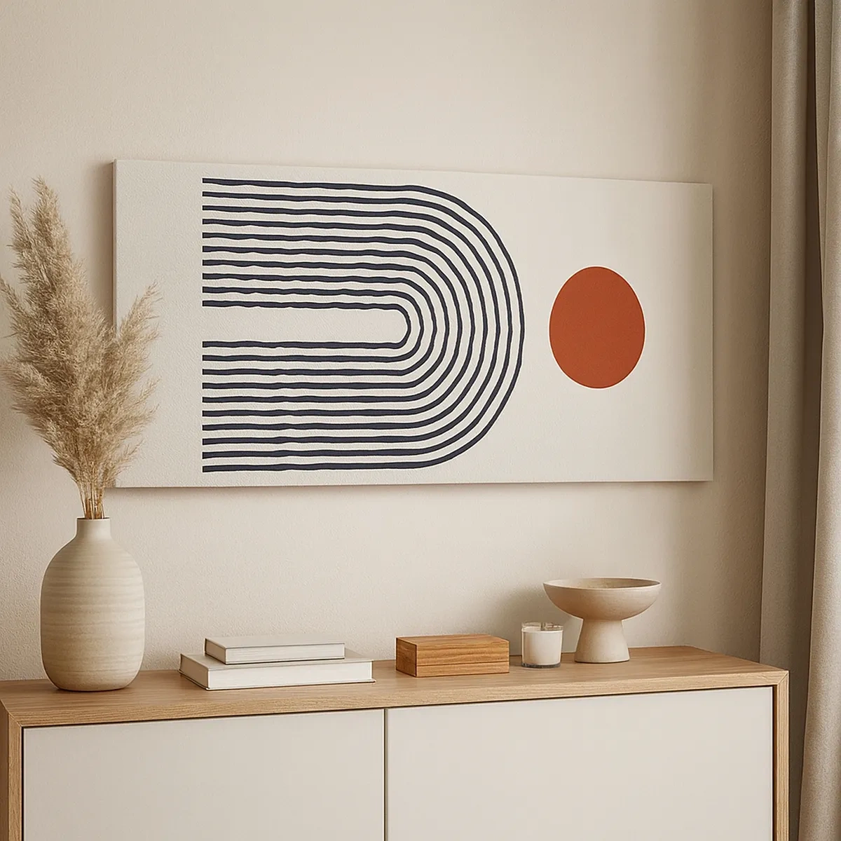 Obraz na płótnie - Magnetyzm kształtów i barw - 30x30 cm