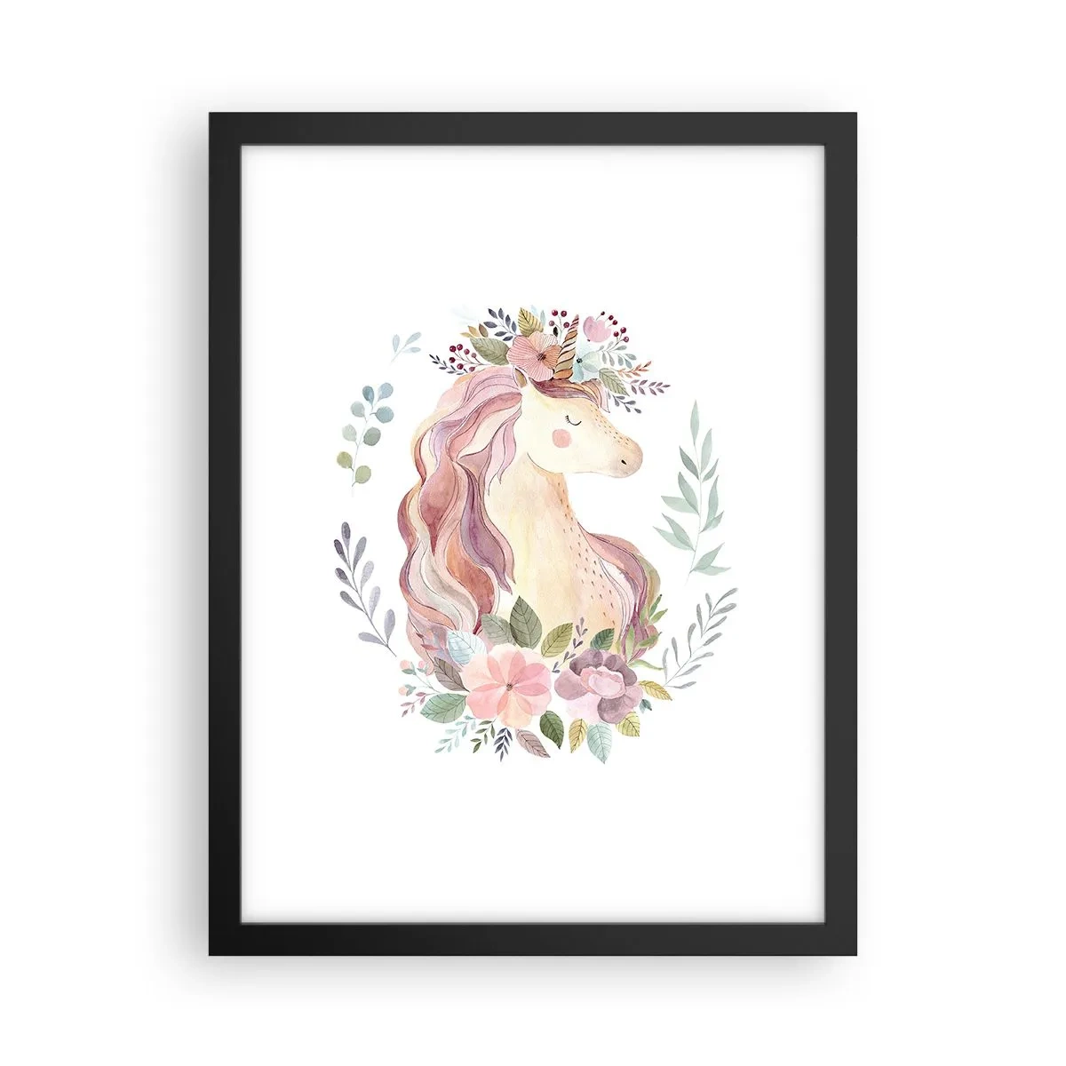 Plakat w czarnej ramie - Zaproszenie do świata baśni - 30x40 cm