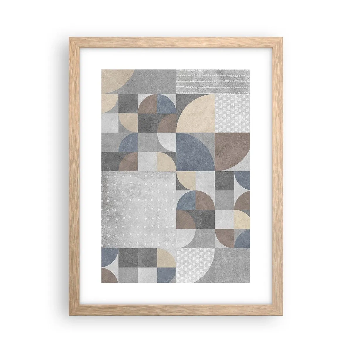 Plakat w ramie jasny dąb - Ceramiczna fantazja - 30x40 cm