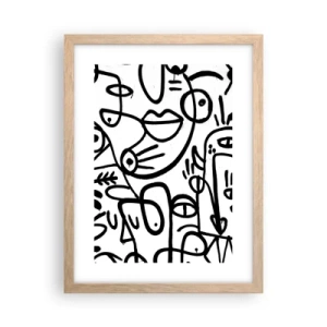 Plakat w ramie jasny dąb - Twarze i miraże - 30x40 cm