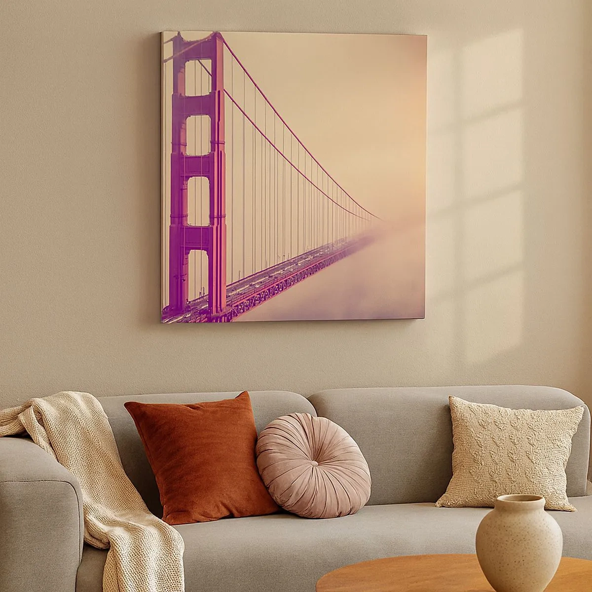 Obraz na płótnie - Między niebem a ziemią - 30x30 cm