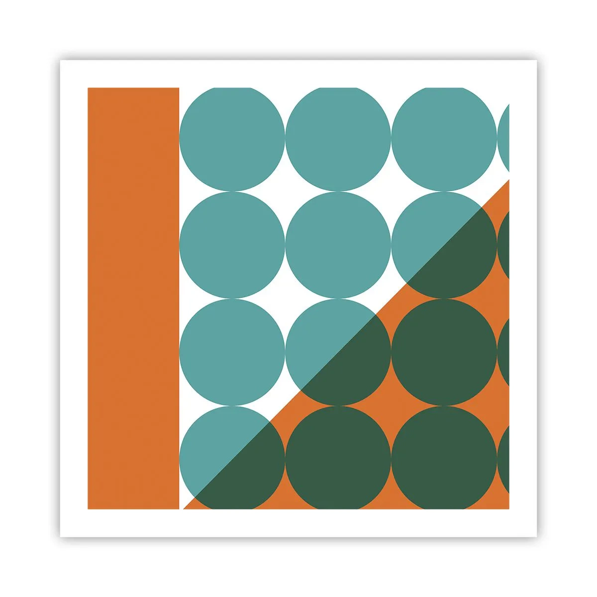 Plakat - W górę i na skos - 60x60 cm