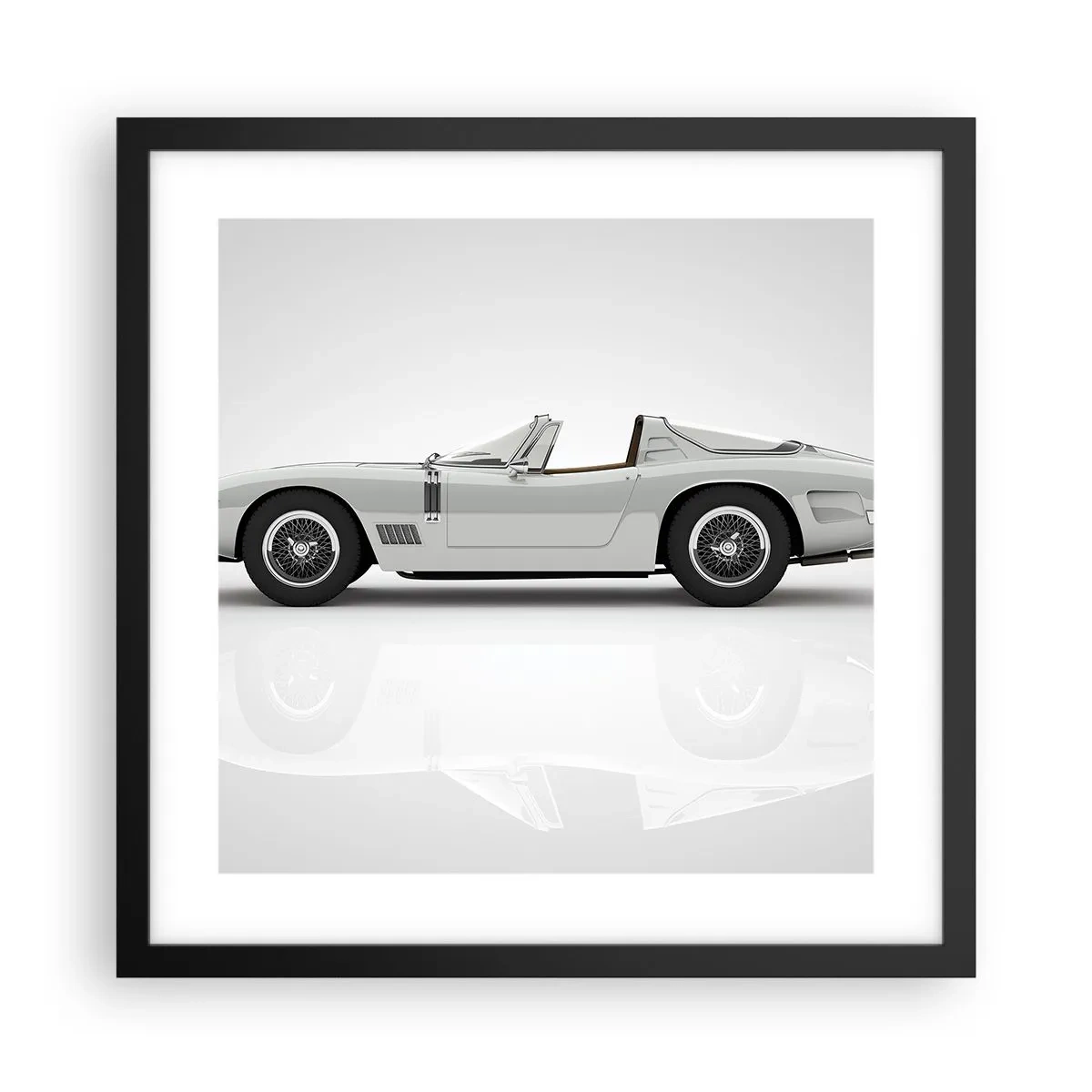 Plakat w czarnej ramie - Obietnica zabawy - 40x40 cm