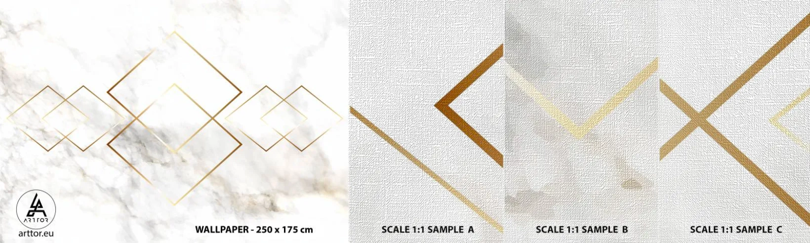 Fototapeta Próbka Premium Canvas - Widok na nieskończoność - Abstrakcja, Sztuka, Marmur - 100x30 cm